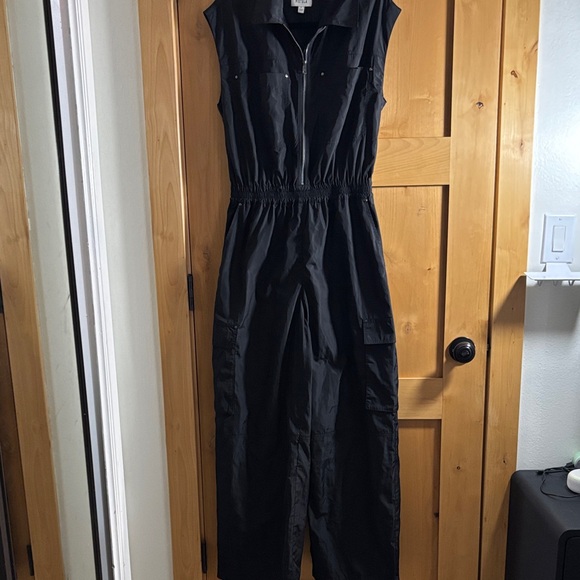pistola Pants - Pistola Black Utility Jumpsuit size small